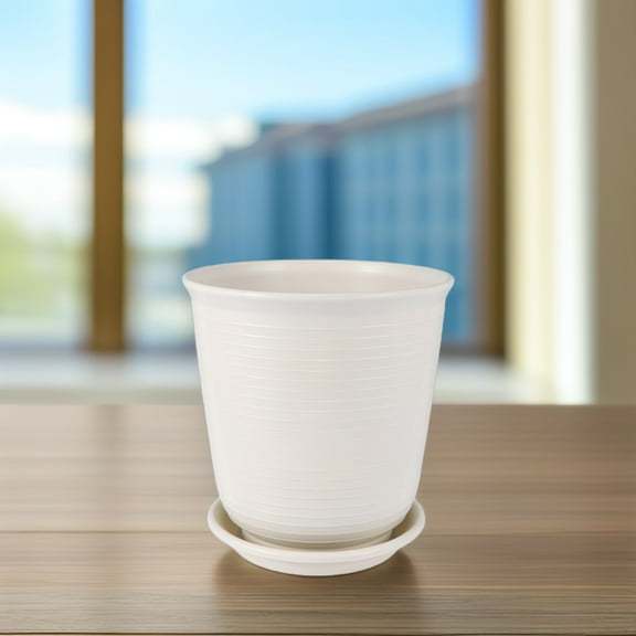 GOOHOCHY Bonsai Tree Pots Resin 5Pcs 6x6in Home Use