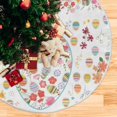 thumbnail image 5 of GZHJMY Easter Egg Christmas Tree Skirt Home Decoration Large Round Christmas Tree Skirt for Holiday Party Home Christmas Day Ornaments, 35.4", 5 of 6