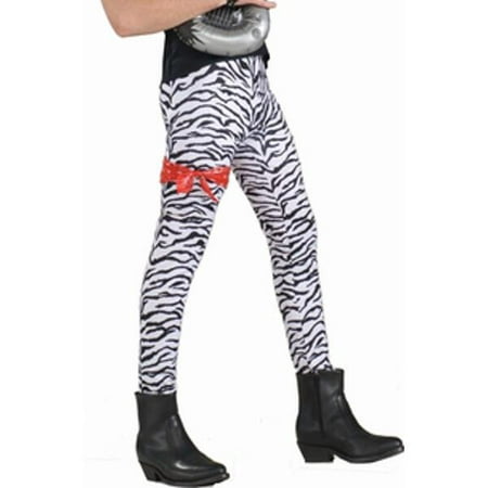 Adult 80's Style Zebra Rocker Pants