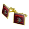 thumbnail image 1 of Chupacabra on the Hunt Square Cufflink Set - Silver or Gold, 1 of 5