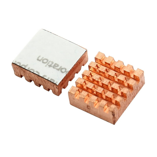 Unique Bargains 2 Pcs RHS-03 Copper Heat Sink for DDR DDR2 DDR3 RAM Memory Cooler