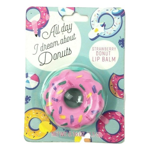 All Day I Dream About Donuts Strawberry Donut Lip Balm
