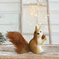 thumbnail image 4 of Mini Christmas Tree Decorations Cute Lifelike Squirrels Hanging Figurines Festive Holiday Decor for Xmas Tree Home Party, 4 of 5
