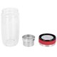 thumbnail image 1 of Botella de té de agua deportiva para coche al aire libre de doble vidrio portátil de acero inoxidable de 350ML (rojo), 1 of 8