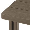 thumbnail image 3 of WestinTrends Outdoor 18" HDPE Square Adirondack Patio Side Table, Weathered Wood, 3 of 14