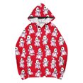 thumbnail image 5 of Moxiu Halloween Shirts for Women Ghost Hoodies Long Sleeve Oversized Hooded Sweatshirt Spooky Season Pullover Tops Red,L, 5 of 5