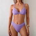 thumbnail image 4 of CONZONE Womens Bikini Sets 2 Peice Swimsuits for Women High Waisted Solid Color Lightweight Summer Beach Bathing Suits, 4 of 5