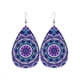 thumbnail image 5 of Bohemian Pattern Leather Earring Teardrop PU Dangle Party Earrings For Women Girls, 5 of 5