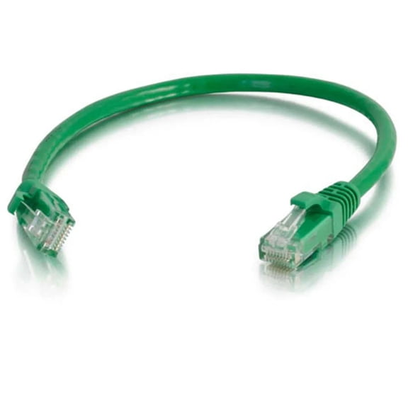 C2G Cat6 Snagless UTP Unshielded Network Patch Cable 1' - Green