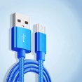 thumbnail image 4 of Methold Cable de datos tejido de nailon de 1 metro de repuesto para teléfono móvil Android Cable de línea de datos Cable de repuesto Teléfono y Comunicación Azul 1M, 4 of 6
