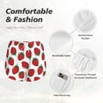 thumbnail image 6 of Picia Hand Drawn Strawberry Pattern Women's 2 in 1 Athletic Running Shorts High Waisted Workout Casual Gym Sweat Shorts with Comfy Liner Zipper Pockets-Small, 6 of 9