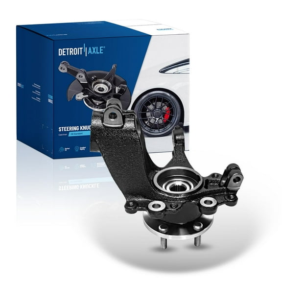 Detroit Axle - Front Right Steering Knuckle with Wheel Hub Bearing Replacement for 2012 2013 2014 2015 2016 2017 2018 Ford Focus 2.0L