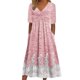 thumbnail image 2 of Vestido largo casual de verano para mujer Gibobby Temperamento retro manga larga Color sólido, 2 of 3