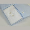 thumbnail image 3 of Mens 100% Italian Cotton Shirt High Quality Non Iron SORRENTO Turkey 4442 Blue, 3 of 8