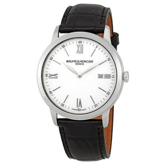 Baume et Mercier Classima Quartz White Dial Men's Watch M0A10414