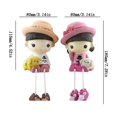 thumbnail image 3 of A Pair Of Cute Hanging Couple Dolls Home Resin Ornaments, 3 of 4