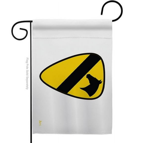 Americana Home & Garden G142317-BO 13 x 18.5 in. 1st Cavalry Garden Flag with Armed Forces Army Double-Sided Decorative Horizontal Flags House Decoration Banner Yard Gift