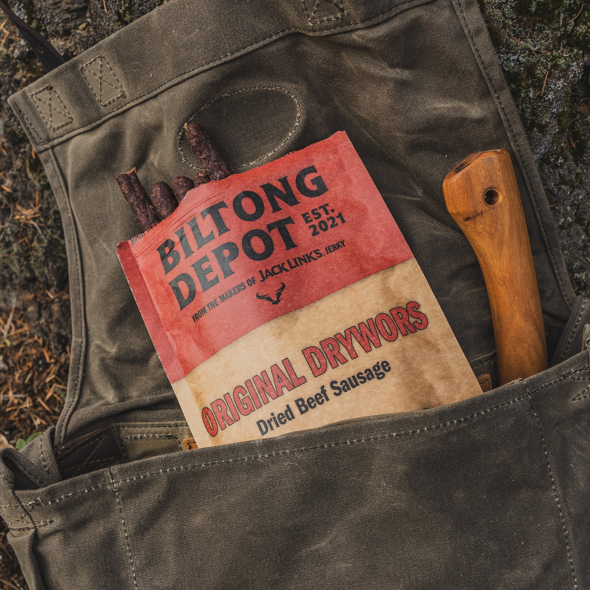 Biltong Depot Original Drywors (8oz): High Protein Snack, No Sugar, Natural Dried Beef Sausage Stick