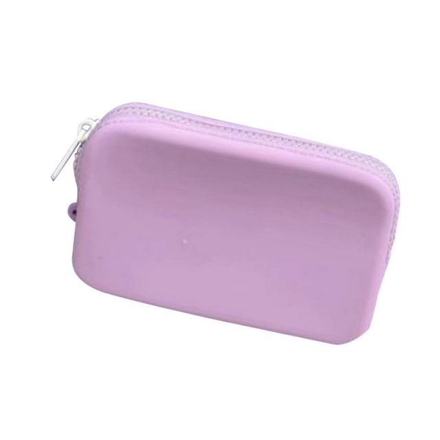 BELOVING Silicone Insert Purse for Beach Tote Bag Attachment Fashion Zipper Card Case Light