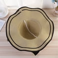 thumbnail image 3 of AirLoni Sun Hats For Women Bow Decor Wide Brim Straw Hat Sunshade UV Protection Panama Cap Beach Hat For Travel Beige,One Size, 3 of 4