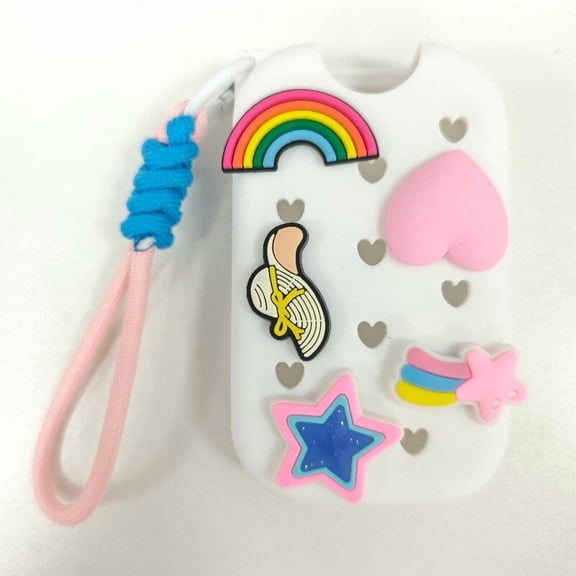 Keychain enable Silicone Protector for 1oz sanitizers sprays Offering Rotation Hook and All Around impacts protections