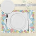 thumbnail image 3 of Ambesonne Colorful Place Mats Set of 4, Engagement Theme, Standard Size, Pink Blue and Green, 3 of 6