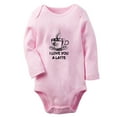 thumbnail image 2 of iDzn I Love You A Latte Funny Rompers, Newborn Baby Unisex Bodysuits, Infant Jumpsuits, Toddler Kids Long Sleeve Oufits (Pink, 0-6 Months), 2 of 5