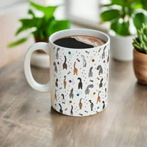 Cat Butt Mug 11oz Ceramic Coffee Mug Funny Quirky Cat Lover Mug Breakfast Coffee Mug Cat Mom Gift Novelty Coffee Tea Cup for Birthdays Anniversaries