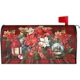 thumbnail image 6 of Merry Christmas Magnetic Winter Flowers Mailbox Cover - Standard Size 18 X 21 - Holiday Decorative for Home & Garden, 6 of 6
