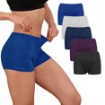 thumbnail image 4 of WZXFASHION Women's Fashion Basic Elastic Comfortable Sexy Solid ColorPrint Underwear Intimates Multicolor L, 4 of 5