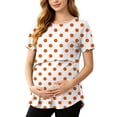 thumbnail image 2 of Gytharion Women's Fashion Printed Breastfeeding Maternity Tops Crewneck Short Sleeve Pregnant Tshirts Casual Breathable Nursing Blouse, 2 of 6