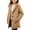 Brown, variant on Girls Wool Blend Peacoats, Casual Lapel Collar Single Breasted Mid-Length Winter Outerwear White Size 12