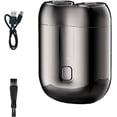 thumbnail image 1 of Repertoireof Shaver, Upgraded Electric Shaver for Men - Dual Magnetic Head, 7500 Rpm, Wet & Dry Usb Rechargeable Pocket Razor, Portable Mini Travel Razor, Waterproof & Low Noise (Gray), 1 of 8