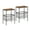 Brown, variant on VECELO Set of 2 Side Table with Mesh Basket, Industrial End Table/Bedside/Nightstand Magazine Rack for Bedroom Bathroom Living Room, Brown