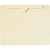 Smead File Jackets Letter - 8 1/2" x 11" Sheet Size - Straight Tab Cut - 11 pt. Folder Thickness - Manila - Manila - 1.33 oz - Recycled - 100 / Box