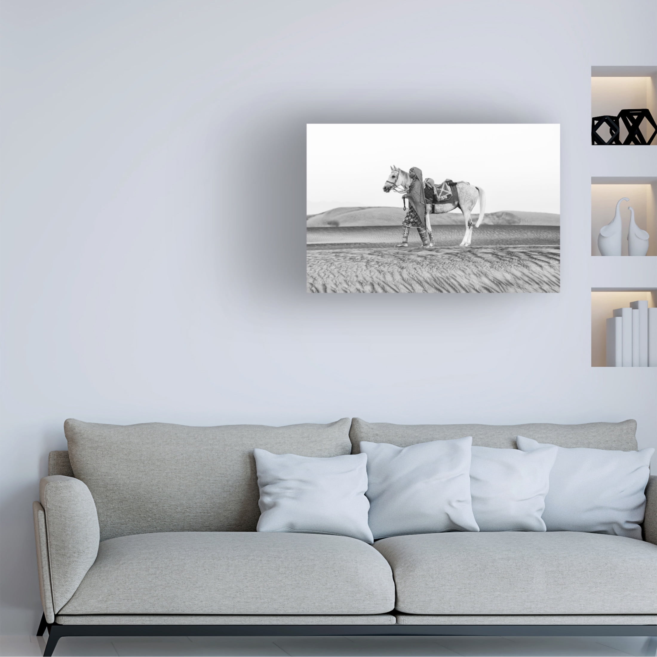 Trademark Fine Art Ziyad AL Maashari Horse love Canvas Wall Art