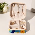 thumbnail image 6 of Geometric Cube Travel Portable Decorative Box - Square Jewelry Storage and Organizer Box for Rings, Earrings, Necklaces, and Bracelets - Suitable for Girls and Women - Necklace Organizer Box, 6 of 6