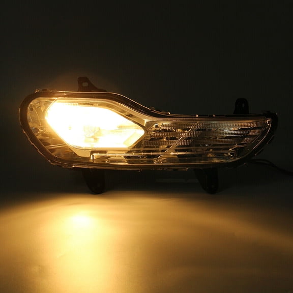 For 2013-2016 Ford Escape Fog Light Passenger Side Right, Direct Replacement Halogen Fog Lamp Assembly - 12V, 4300K (Fits Models with 3-Socket Design)