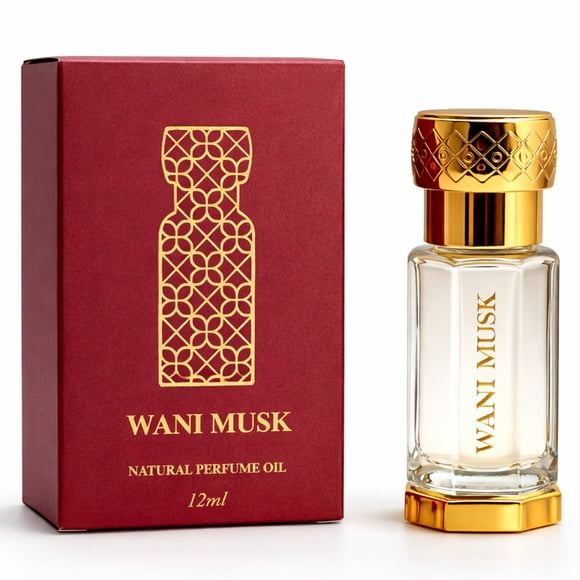 WANI Musc Exotique Arabe Huile de Parfum – Parfum au Musc et Huile de Parfum Florale – Attar Sans Alcool avec Parfum Naturel – Parfum Pur et Longue Durée pour Femmes et Hommes – 12 ml