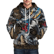 thumbnail image 2 of Sudadera con capucha con estampado de dragón retro para hombre, jersey de manga larga con estampado 3D para otoño, ropa deportiva de hip hop de moda urbana, 2 of 4