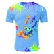 thumbnail image 4 of Playeras De Compresión Para Hombre, Camisa Holgada Informal Hawaiana Con Estampado De Música, Camisa De Manga Corta Con Cuello Vuelto, 4 of 4