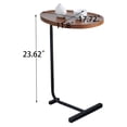 thumbnail image 7 of Pouseayar End Table Set of 2, C-Shaped Side Table, Coffee Table Sofa Couch Table for Living Room Bedroom, Brown, 7 of 7