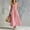 Pink, variant on HBYJLZYG Women's Cotton Linen Button Down Midi Dress, Sleeveless Square Neck Summer Casual A Line Dress with Pockets, Relaxed Fit Vacation Travel Outfit