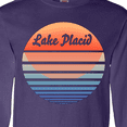 thumbnail image 4 of Inktastic Lake Placid Retro Sunset Long Sleeve T-Shirt, 4 of 5