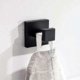 thumbnail image 1 of 2 Pack Matte Black Stainless Steel Towel Hooks for Bathroom, Clothes, Towel, Coat, Wall Hook, Square, Toilet, Kitchen, Door Hanger Heavy Duty - THSIND, 1 of 4