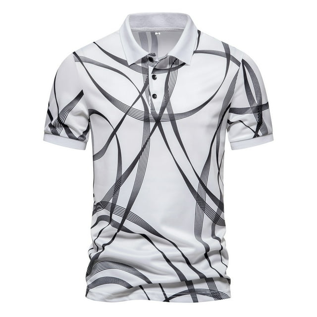 Gibobby Camisas Tipo Polo para Hombre Polo de piqué de Manga Corta de Ajuste clásico Camisa de Polo para Hombre(Blanco,CH)