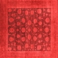 thumbnail image 1 of Ahgly Company Indoor Square Oriental Orange Industrial Area Rugs, 6' Square, 1 of 4