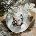 thumbnail image 6 of Christmas Decoration Glass Balls Transparent Hanging Pendants 8CM Elk Snowman Pattern Ball For Xmas Christmas Tree Decorations, 6 of 6