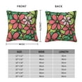 thumbnail image 4 of YFYANG Square Decorative Throw Pillow Case (Without Pillow Insert), Cartoon Floral Pattern Bedroom Sofa Car Cushion Cover, 24"x24", 4 of 9