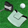 thumbnail image 5 of Haosy Pastel Green Golf Mallet Putter Cover Strong Magnetic Leather Golf Club Headcover Closure, 5 of 7